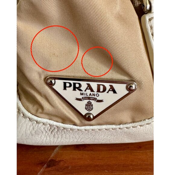 PRADA Vitello-Trimmed Tessuto Double Pocket Buckle Flap Shoulder Bag - Picture 4 of 16